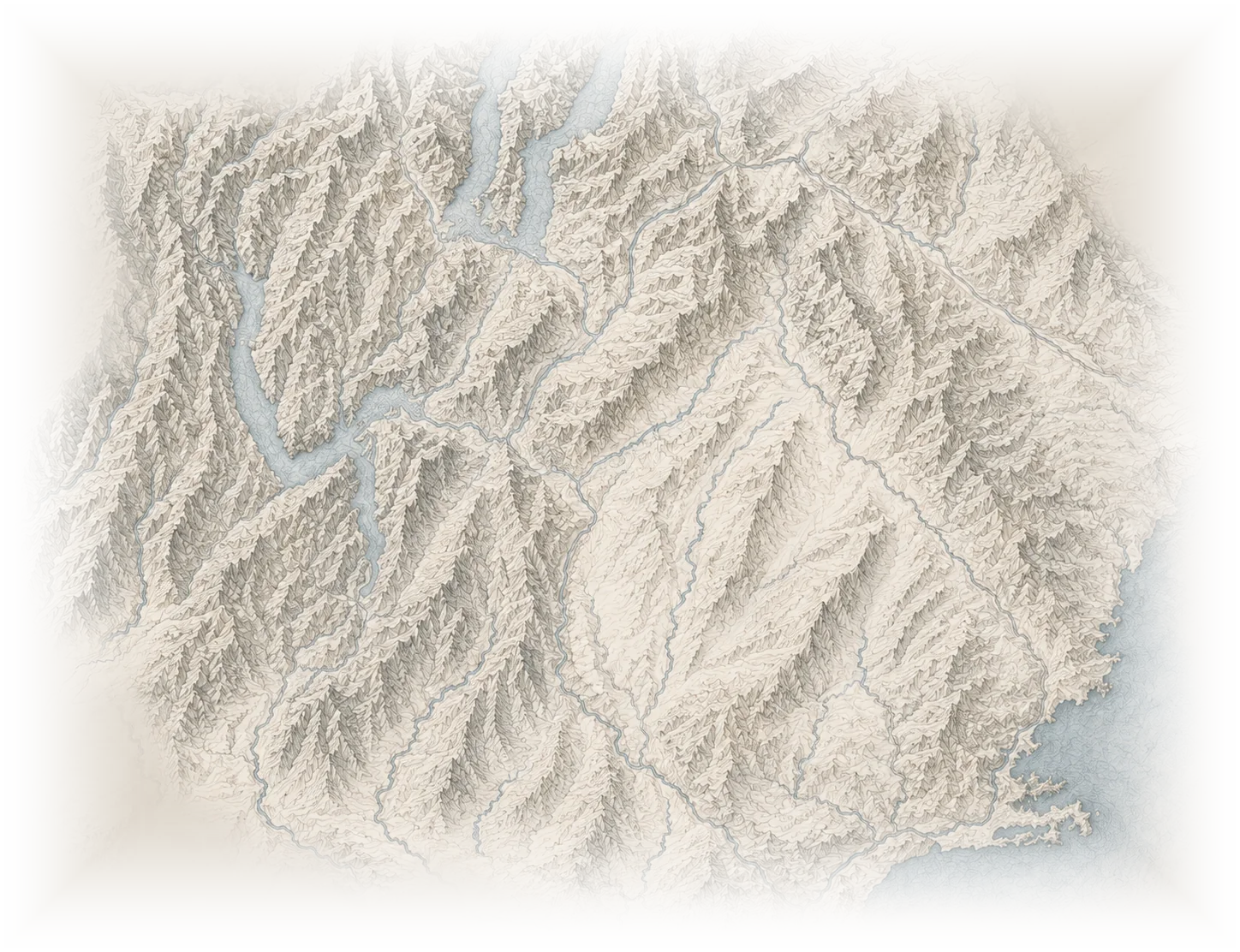 Stylised route map through Central Otago